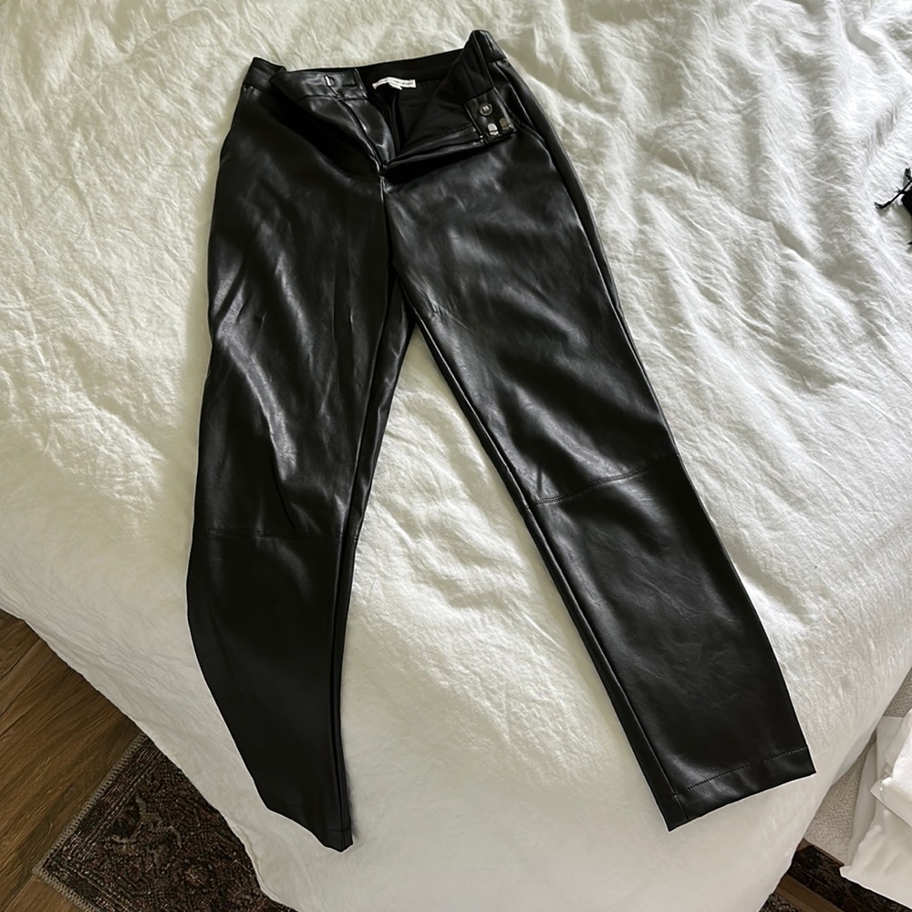 Express x Negin Mirsalehi Faux Leather Pants